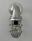 Beachamwell Raw Cast Swan Neck Wall Light - IP65