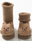 Boucle Teddy Slipper Socks For Little Feet