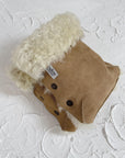 Beige Natural Sheepskin Stroller Hand Muffs