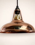 Cawston Solid Copper Coolicon Lampshade Pendant Light - 11 Inch
