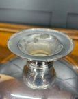 Large Polished Metal Punch Bowl on Pedestal – Barware / Party Decor