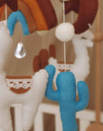 Handmade Lama baby mobile-4