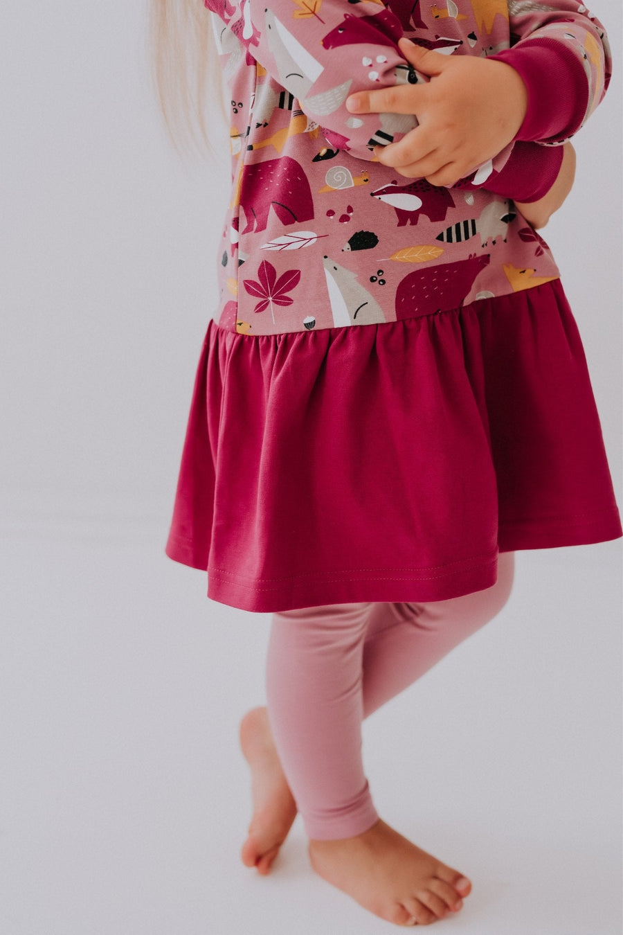 Girls' Elora Cotton Blend Dress - European Craftsmanship
