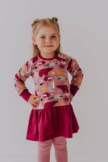 Girls' Elora Cotton Blend Dress - European Craftsmanship