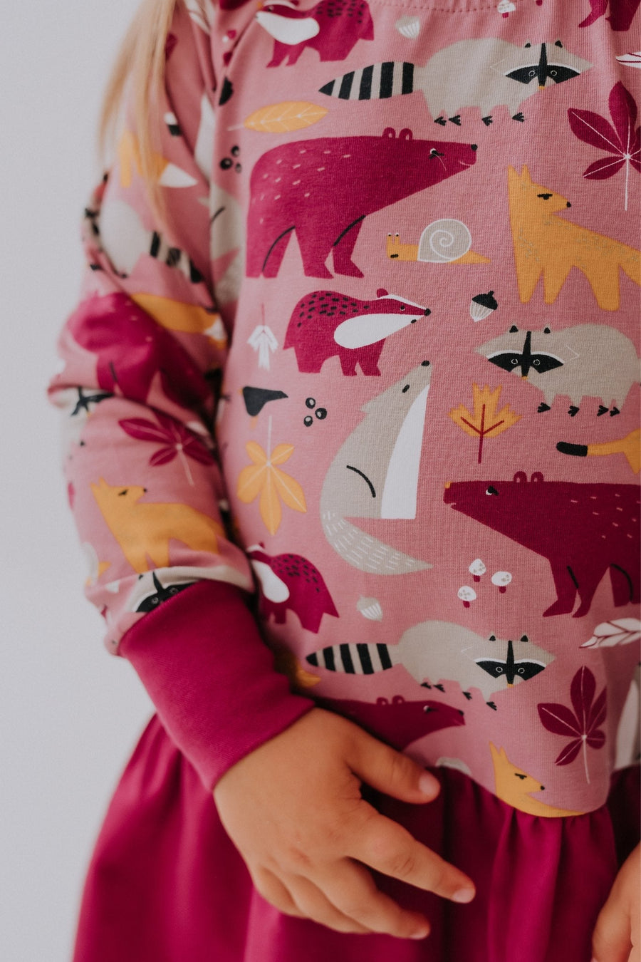 Girls' Elora Cotton Blend Dress - European Craftsmanship