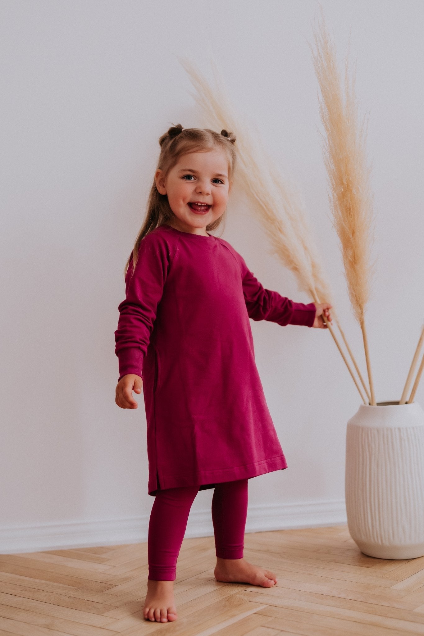 Girls Long Sleeve Sweatshirt Dress