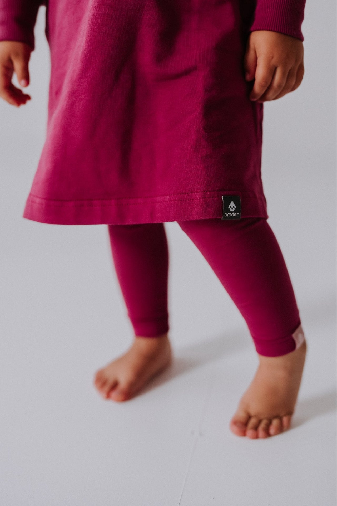 Minimalistic Long-Sleeved Sweater Dress ELYS for Girls – Deep Pockets by Breden at brixbailey.com