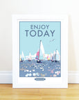 Vintage Seaside Poster Print