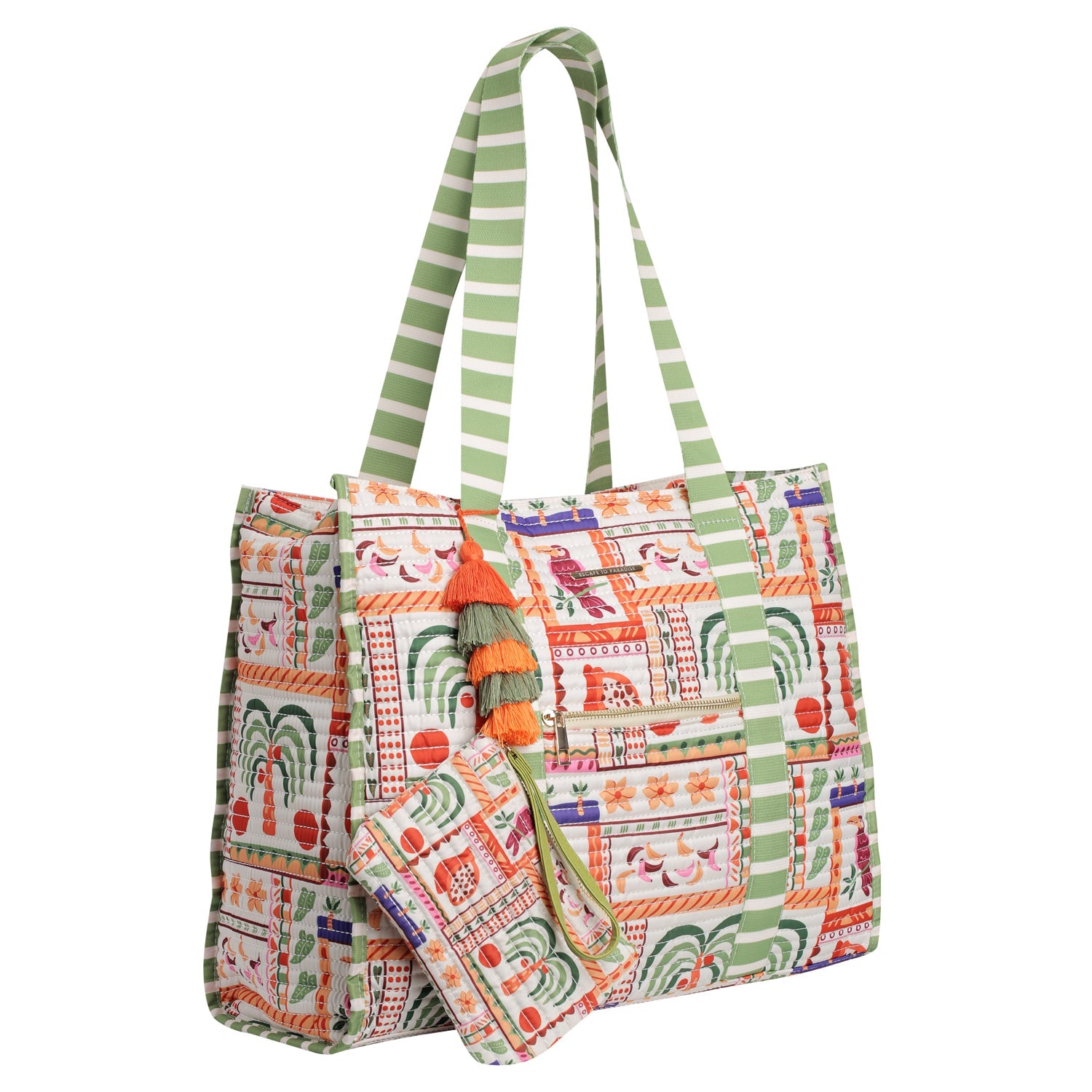 Striped Beach Bag-Jamaica-0