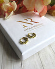 Tiny Boho sterling silver 925 hoop earrings