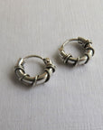 Tiny Boho sterling silver 925 hoop earrings