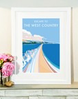 Escape to the West Country Vintage Seaside Print