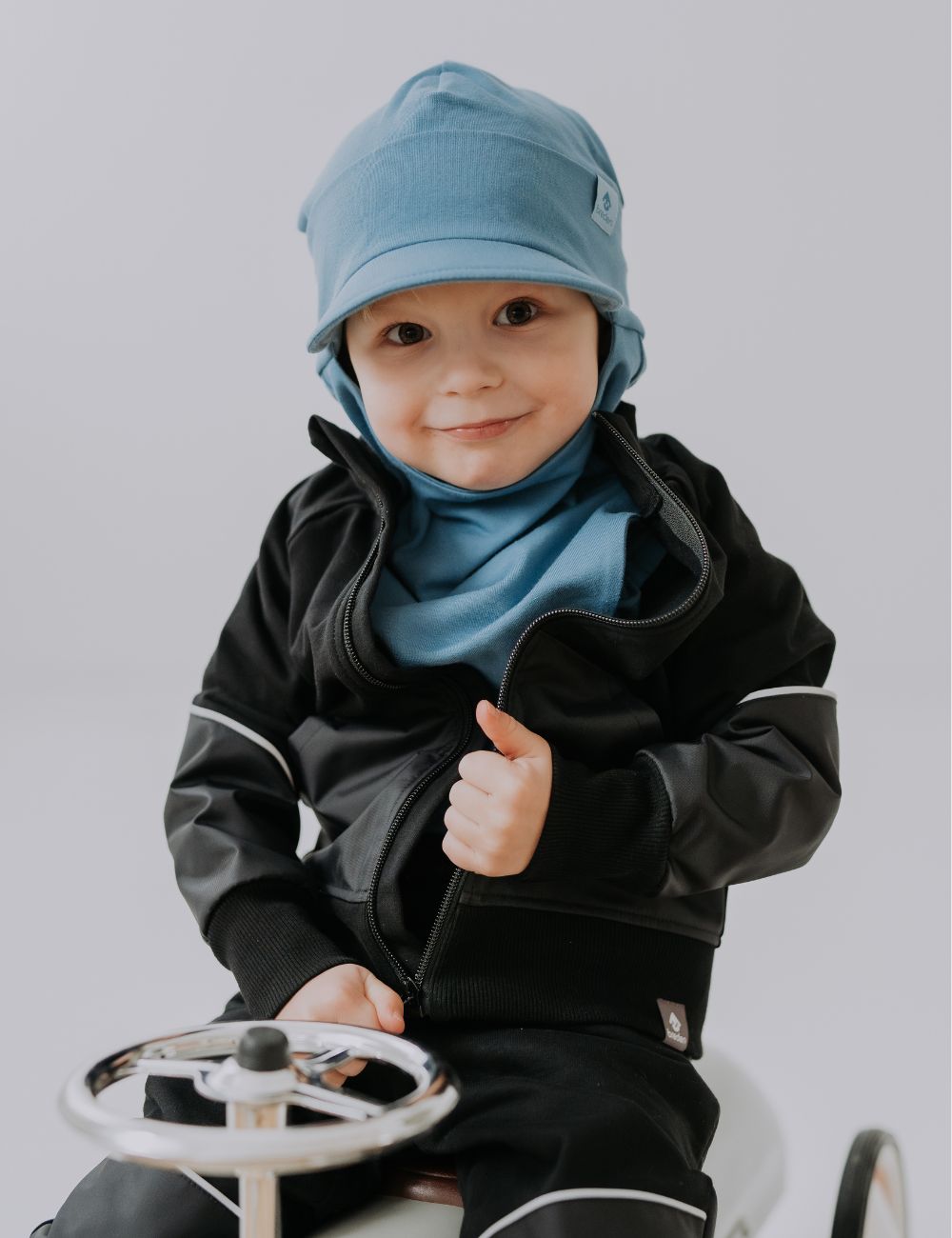 Kids&#39; Cotton Sweat Jacket – Waterproof &amp; Reflective Details by Breden at brixbailey.com
