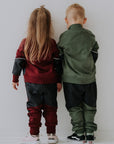 Kids' Cotton Sweat Jacket with Reflective & Waterproof Details by Breden at brixbailey.com