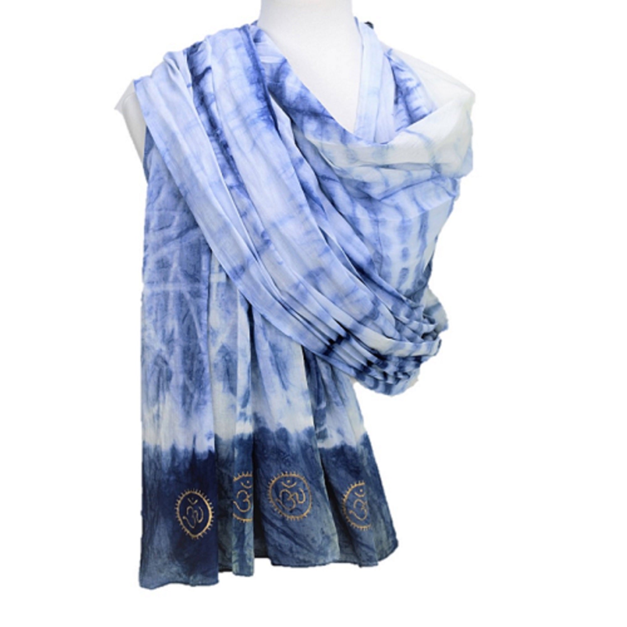 Eternity  Indigo Cotton Scarf-1