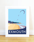 Exmouth Vintage Seaside Travel Poster Print