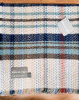 Large Checked Random Recycled Wool Blanket