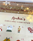 Personalised Fabric Christmas Advent Calendar - Christmas Countdown Calendar