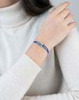 Mini Silver Soho Diamond Cord Bracelet