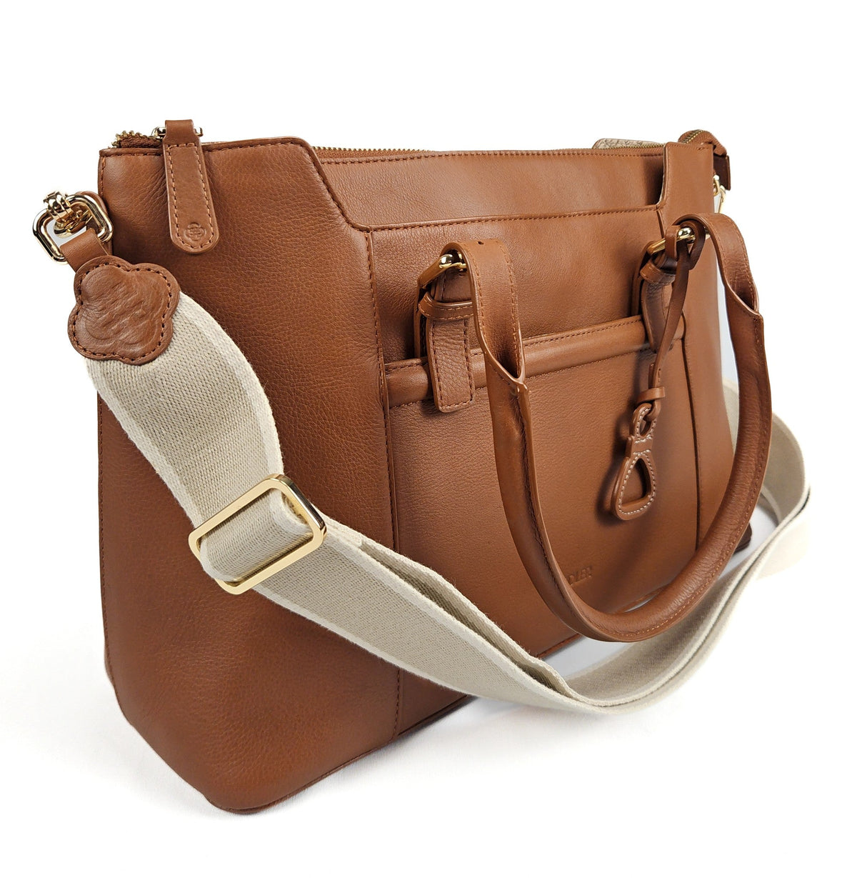 Elizabeth Leather Workbag  - Handmade by Saddler - Practical, Spacious &amp; Elegant Design