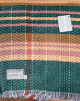 Large Checked Random Recycled Wool Blanket
