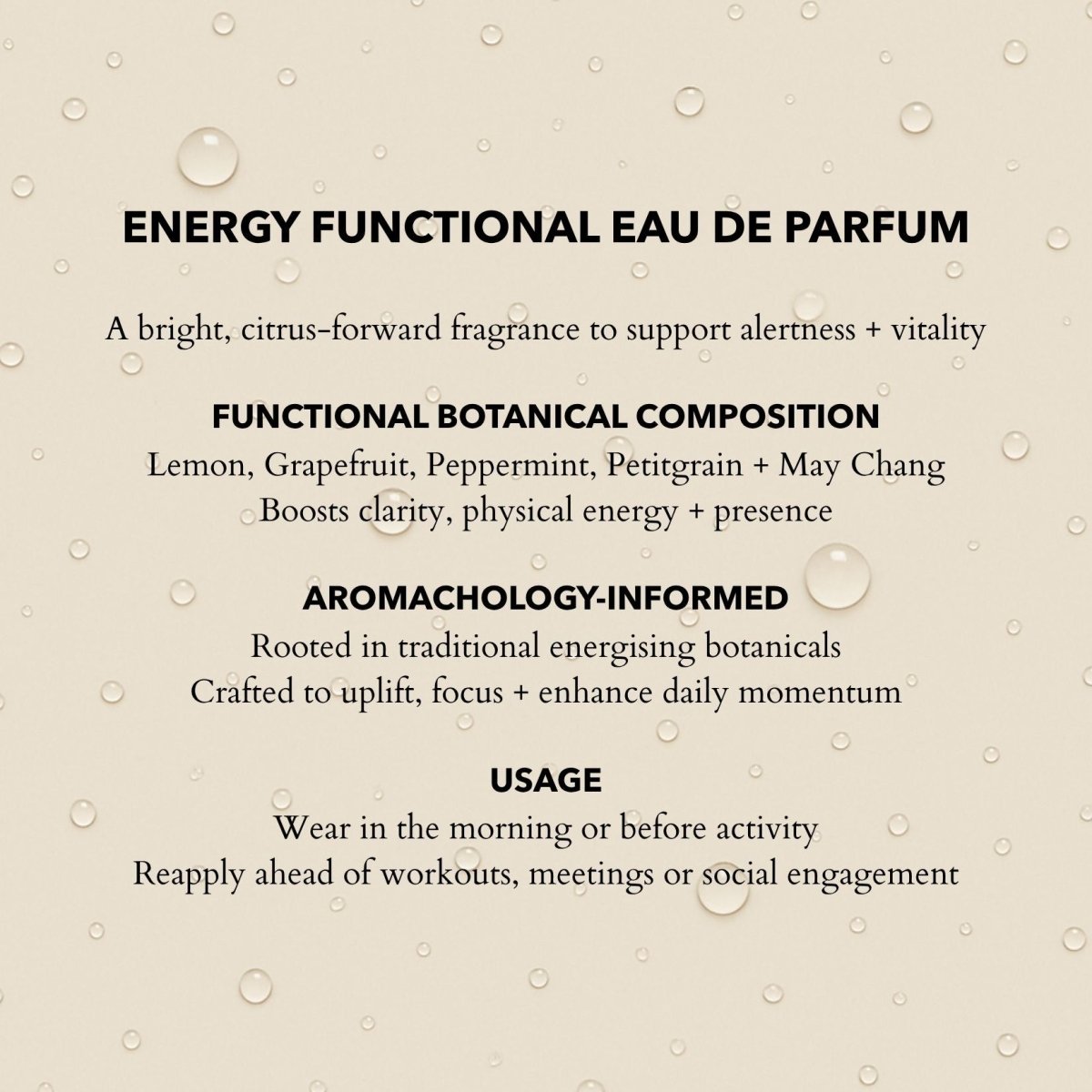 Energy Eau de Parfum | Enhance Endurance &amp; Sharpen Clarity 100ml