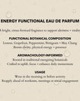 Energy Eau de Parfum | Enhance Endurance & Sharpen Clarity 100ml