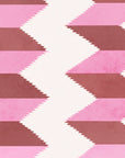 Escher Stripe - Empress Rose - Wallpaper