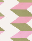 Escher Stripe - Jardin Rose - Wallpaper