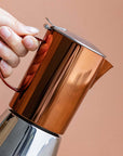 La Cafetière Polished Stainless Steel Copper Stovetop - 300 ml
