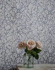 Ethereal Leaves - in Misty - Wallpaper