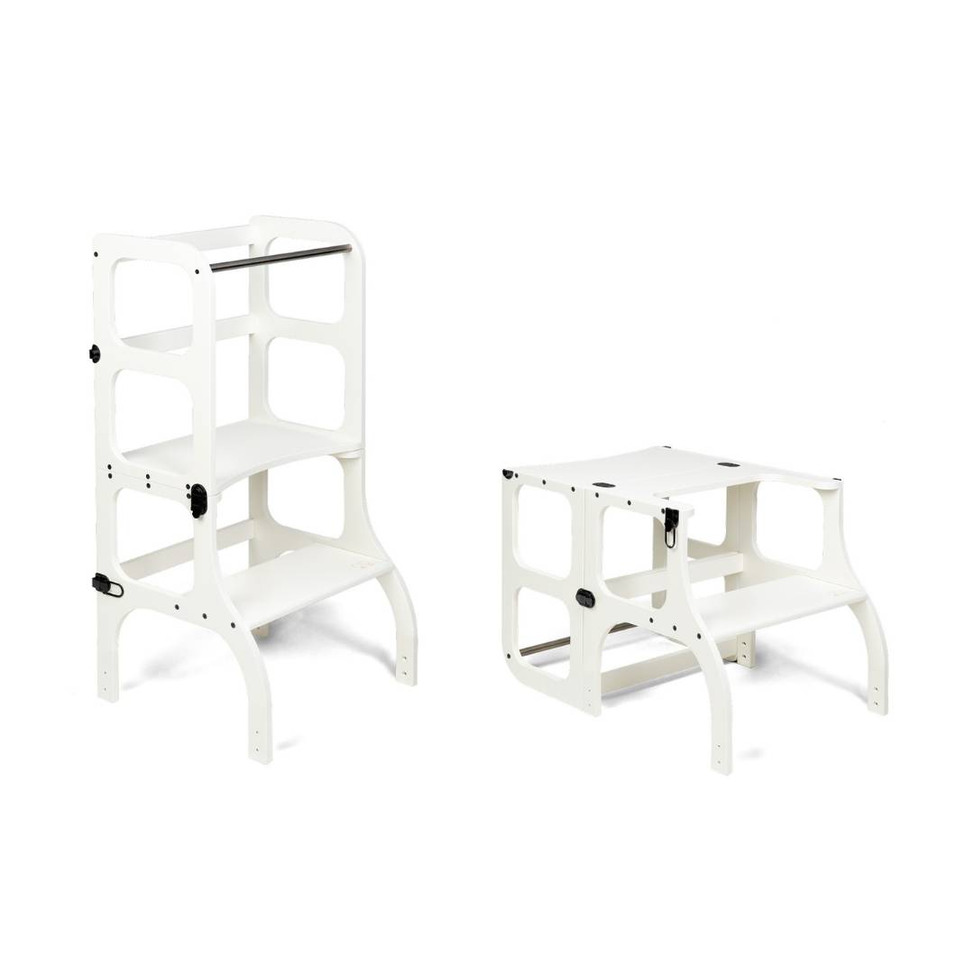 2-in-1 Montessori Helper Tower & Table – Safe & Convertible by Ette Tete at www.brixbailey.com