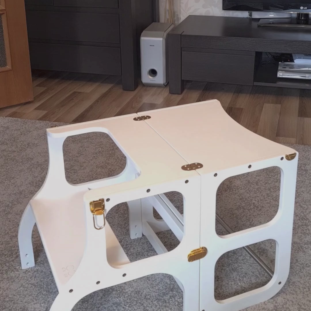 STEP’n’SIT® Helper Tower – Montessori Learning Table &amp; Chair by Ette Tete at www.brixbailey.com