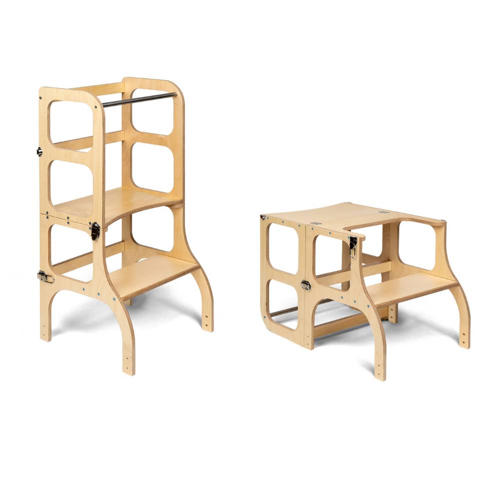 STEP&#39;n&#39;SIT Helper Tower – 2-in-1 Montessori Table &amp; Chair by Ette Tete at www.brixbailey.com