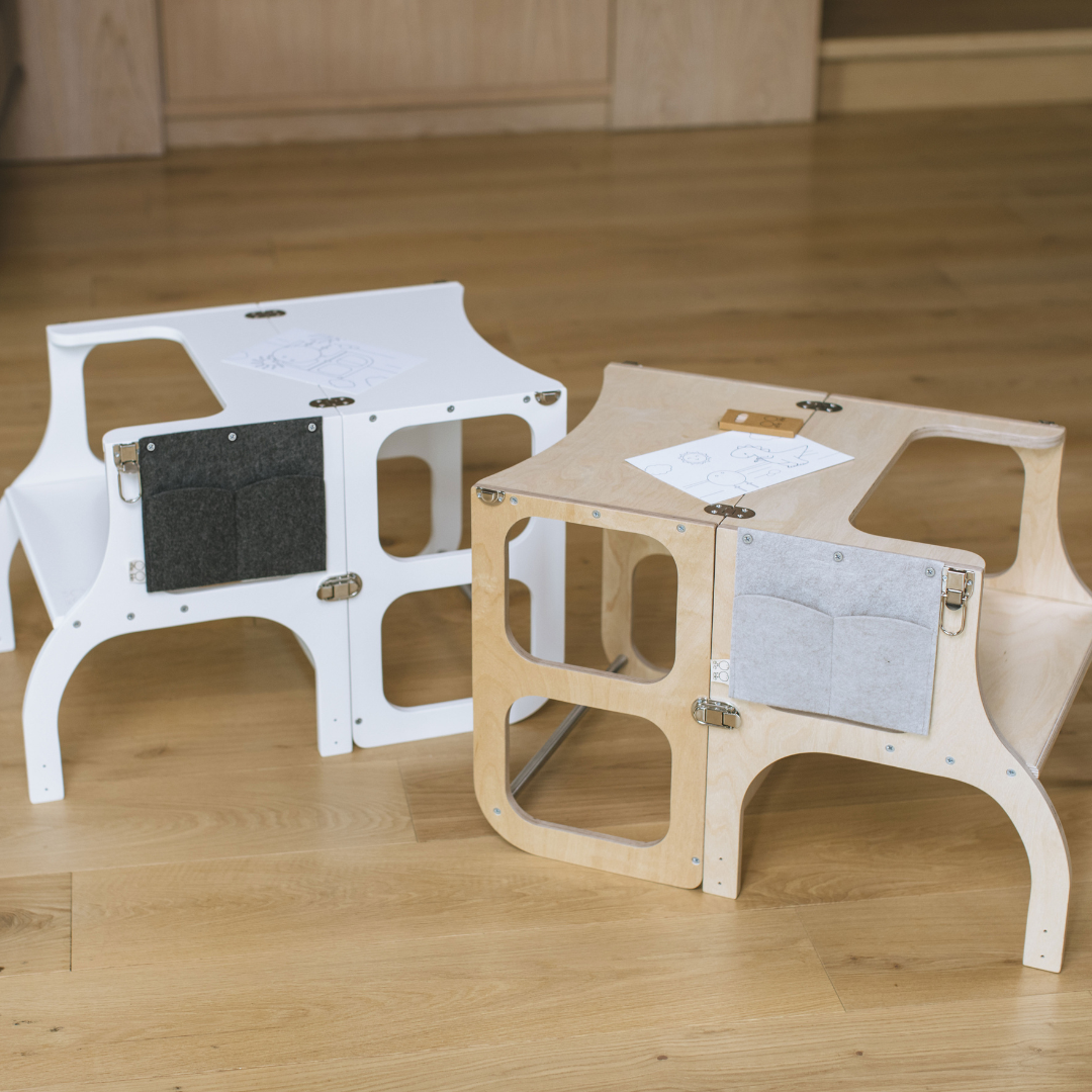 2-in-1 Montessori Helper Tower &amp; Table – Safe &amp; Convertible by Ette Tete at www.brixbailey.com