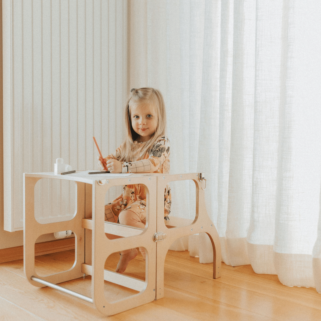 STEP’n’SIT® Montessori Helper Tower –Table &amp; Chair for Kids by Ette Tete at www.brixbailey.com