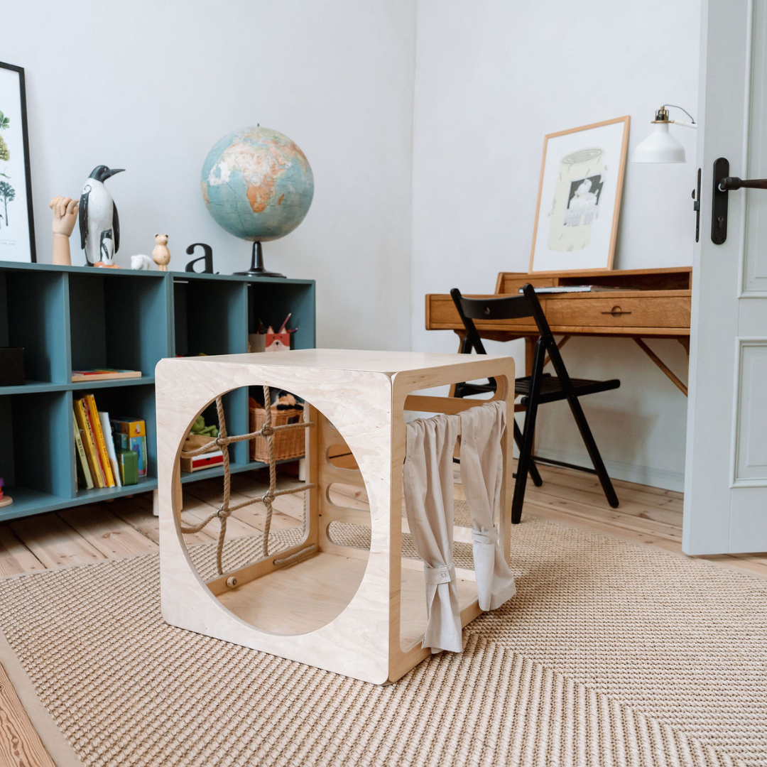 CUBITRI Ultimate Climbing Play Cube - Emmi Pikler Inspired Wooden Playhouse for Endless Fun &amp; Development by Ette Tete at www.brixbailey.com