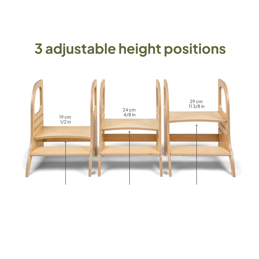 MIIMO® Adjustable Montessori Step Stool – Safe &amp; Versatile by Ette Tete at www.brixbailey.com
