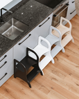 MIIMO® Adjustable Height Step Stool - White