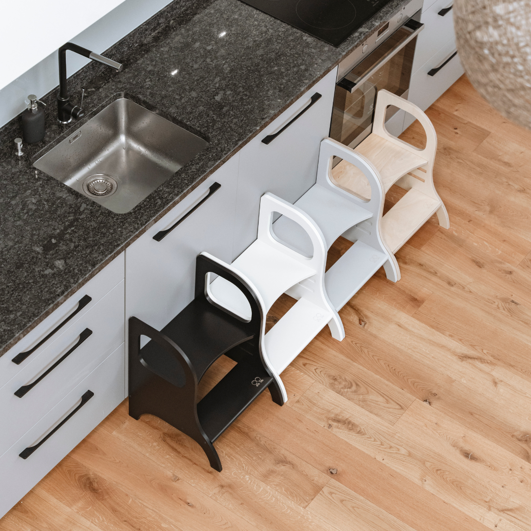 MIIMO Adjustable Height Step Stool – Safe &amp; Versatile for Kids by Ette Tete at www.brixbailey.com