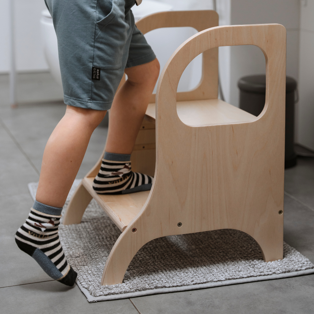 MIIMO Adjustable Step Stool – Montessori Inspired &amp; Versatile by Ette Tete at www.brixbailey.com