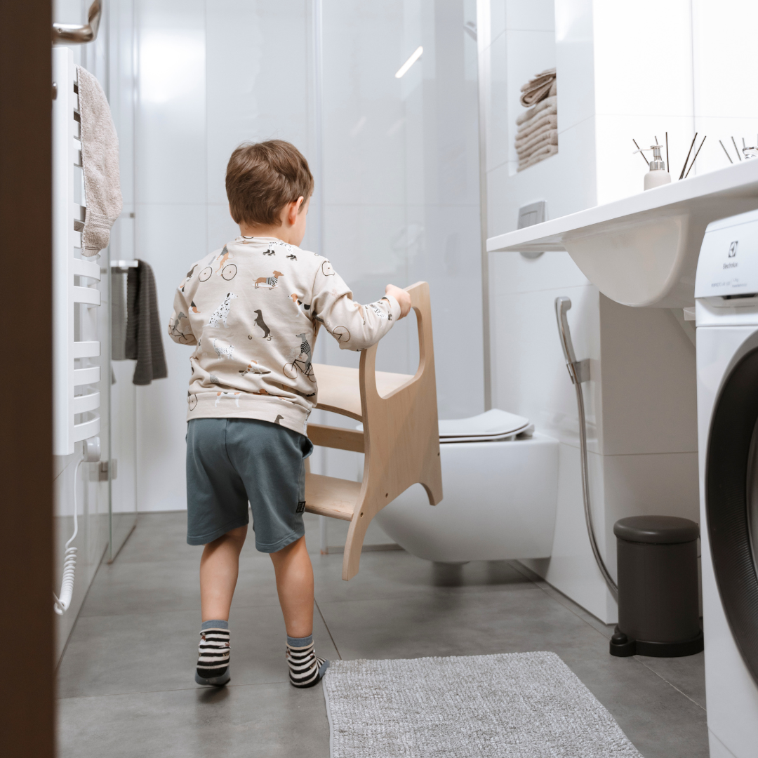 MIIMO Adjustable Height Step Stool – Montessori-Inspired &amp; Safe by Ette Tete at www.brixbailey.com