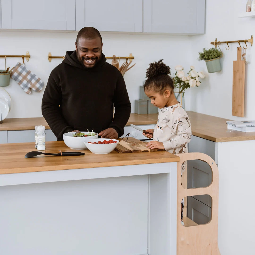 Montessori-Inspired Helper Tower for Active Kids - Enhance Child Development &amp; Independence by Ette Tete at www.brixbailey.com