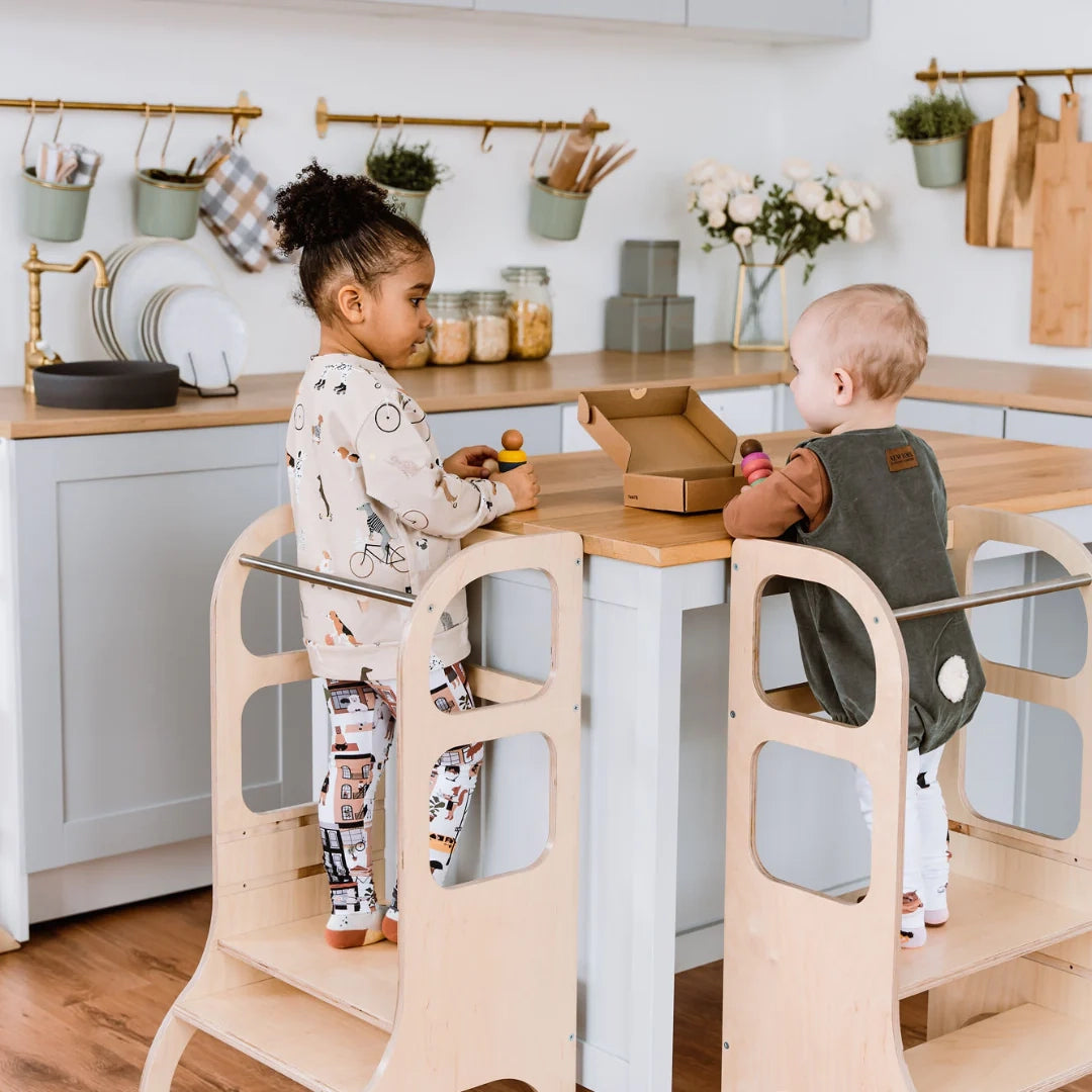 Montessori-Inspired Helper Tower for Active Kids - Enhance Child Development &amp; Independence by Ette Tete at www.brixbailey.com