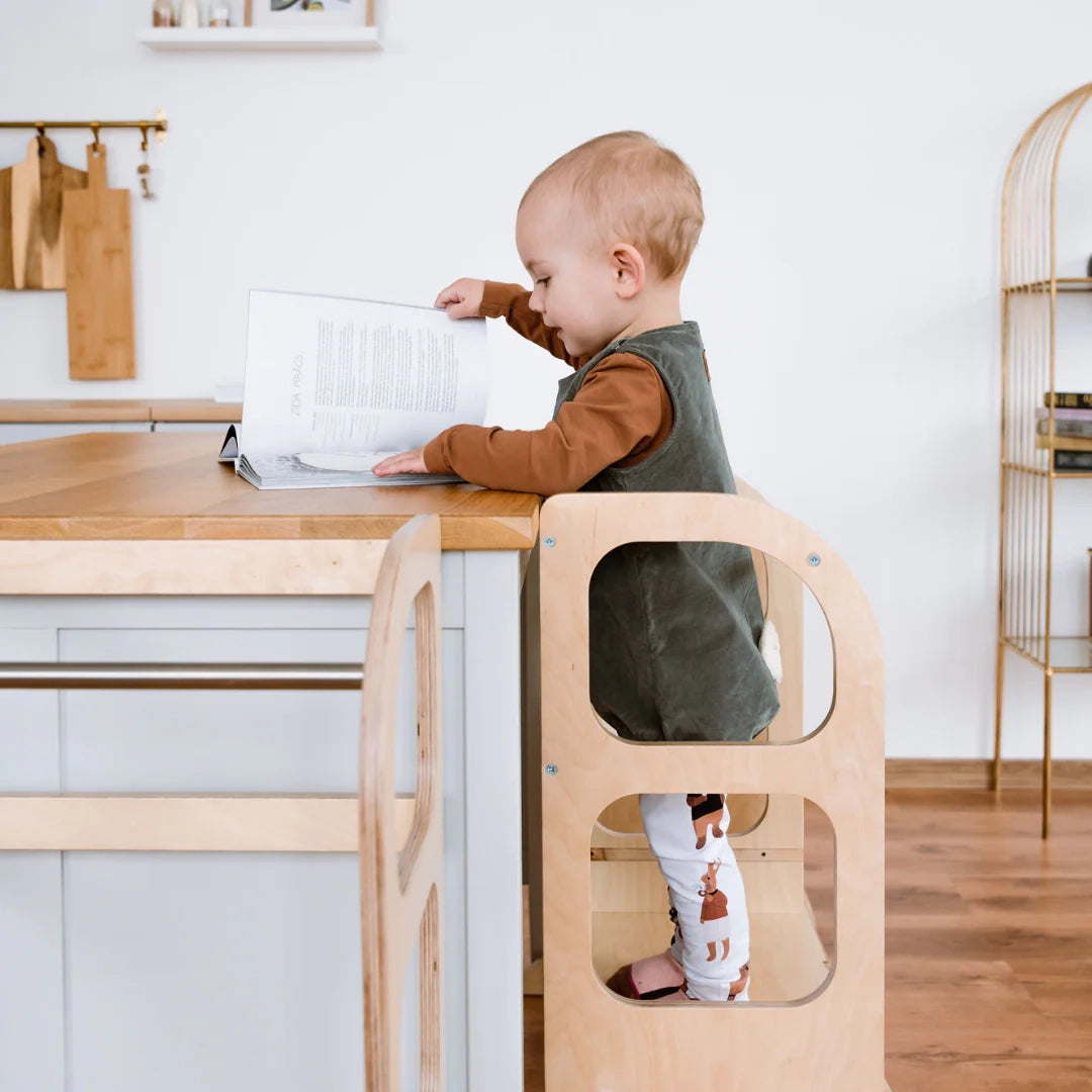 Montessori-Inspired Helper Tower for Active Kids - Empower Child Development &amp; Independence by Ette Tete at www.brixbailey.com