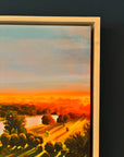 Sunrise on Corsham Court 2 luxury fine art canvas print, hand embellished and signed, wood float frame, 24x32 or 36x48 inches by Michael Sutherland Art at brixbailey.com