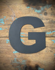 12" and 5" Black Fat Font Metal Letters.