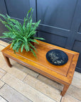 Vintage Mahogany Coffee Table / Oriental Style / Mid Century Modern Low Table B