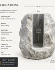 Solid Marble Wine Bottle Holder | Handcrafted Stone Wine Cooler
