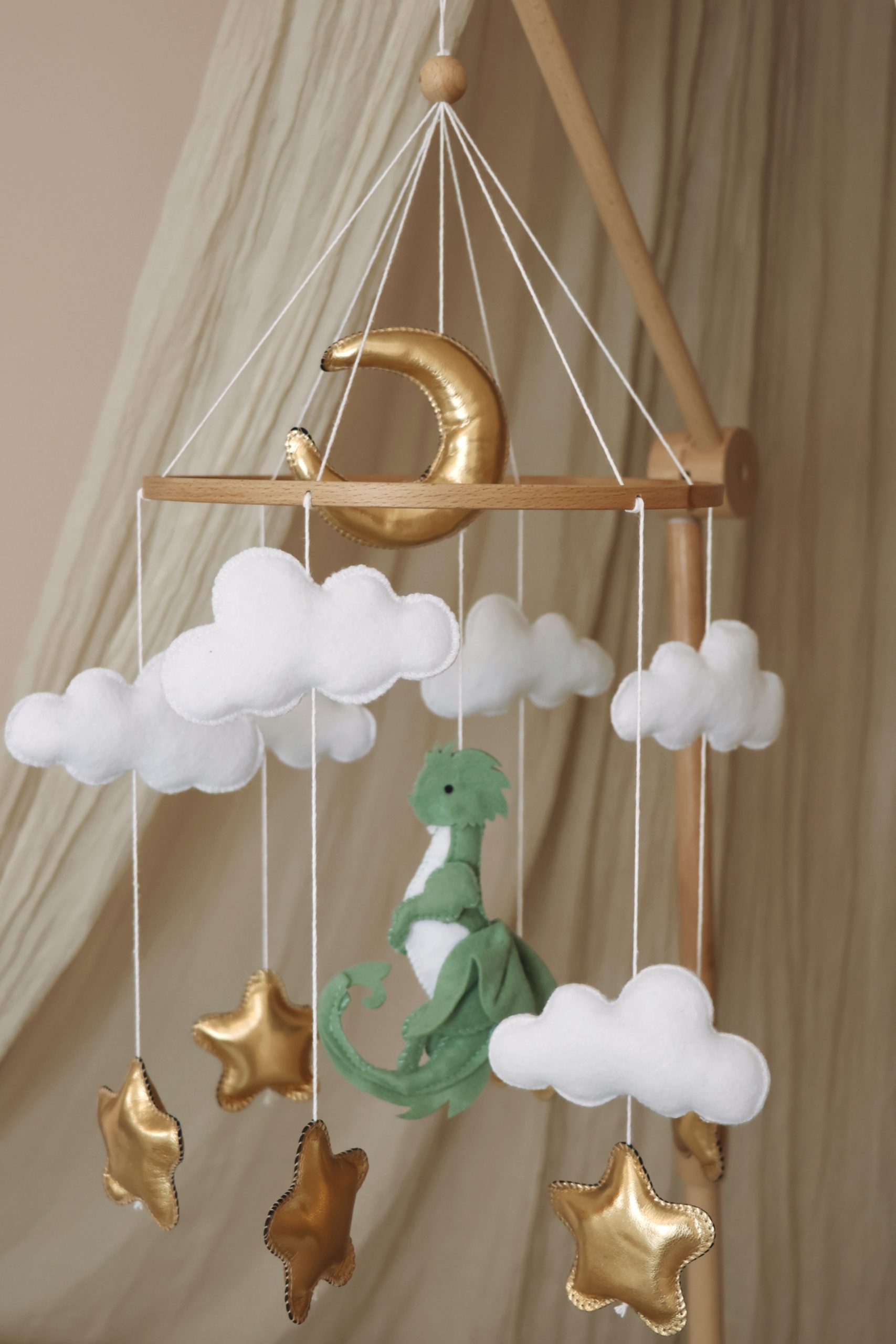 Handmade Dinosaur babymobile-0